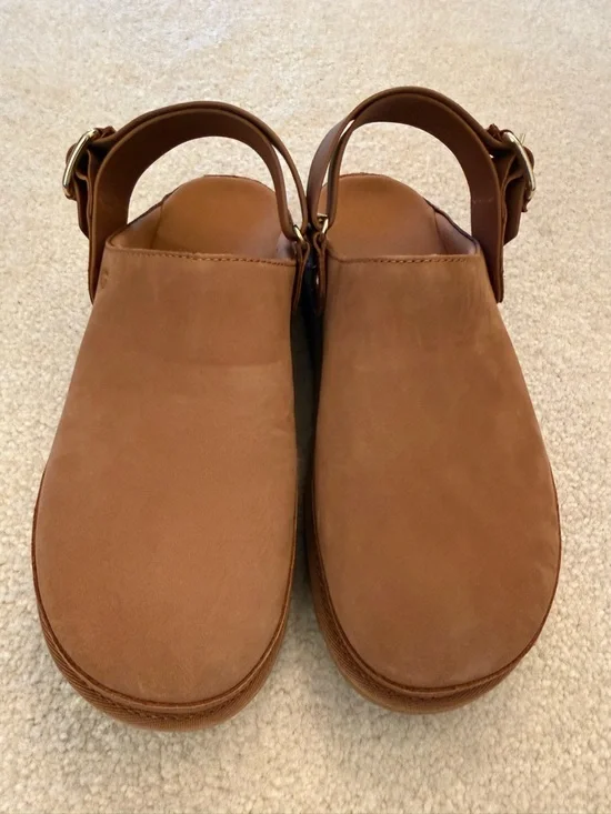 UGG Goldenstar Villa Clog – Chestnut Brown Leather Slingback – Size 8 – NEW - Picture 4 of 8